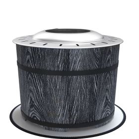 Smokeless Fire Pit Portable Magnesium Oxide Bonfire Stove with Mat Black For Patio and Picnic