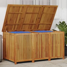 Garden Storage Box 59.1x31.5x29.5" Solid Wood Acacia