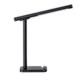 LED Desk Lamp 360 Adjustable, USB Charging Port, 5 Light Modes & Dimmable Brightness, Bedside Lamp For Reading, Craft, Work, Study Black (Option: Default)